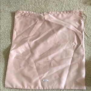 Prada satin dust cover - blush color